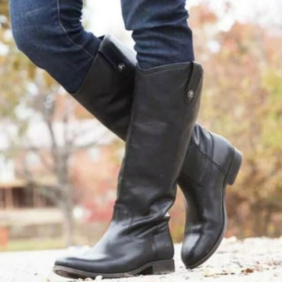 Frye Shoes - Frye Melissa Button tall boots black size 8